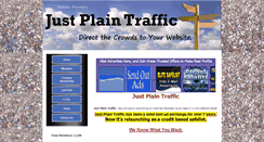 Desktop Screenshot of justplaintraffic.com